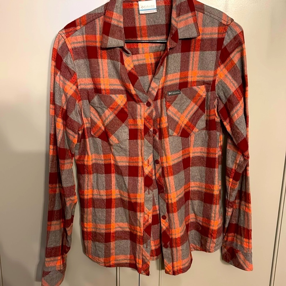 Columbia flannel sz med